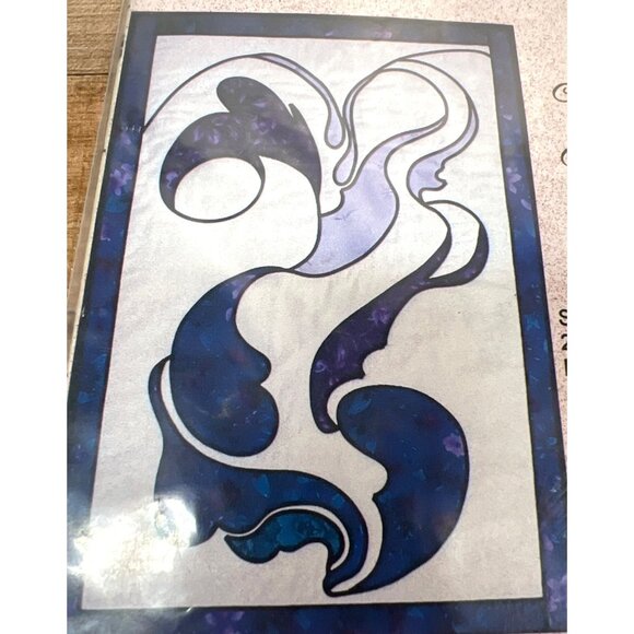 RARE Lovnest Designs Abstract Trio #1 Stained Glass Wall Quilt Pattern 21" X 30 - Picture 1 of 3